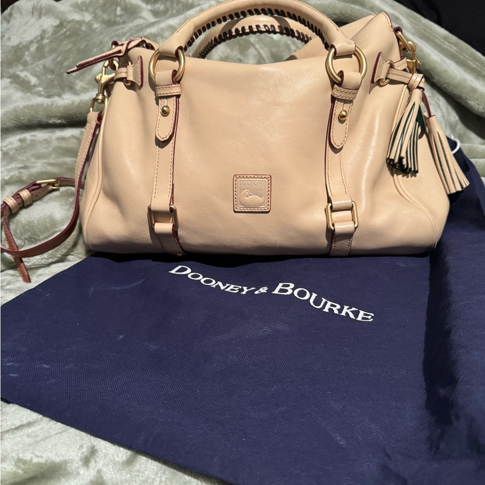Dooney & Bourke Nude Leather Florentine Satchel